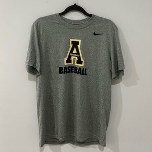Nike, Appalachian State Baseball Dri-fit grey t-shirt, large